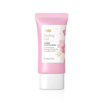 FENYI Japan Cherry Blossom Peeling Gel 60g tube pink label showing cherry blossom graphic and gel texture