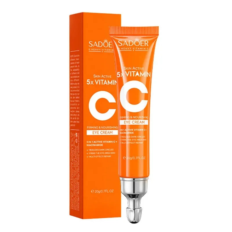 SADOER Vitamin C Eye Cream 30ml tube moisturizing brightening anti-puffiness under-eye cream
